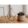 Florarium "Drop narrow", copper seams