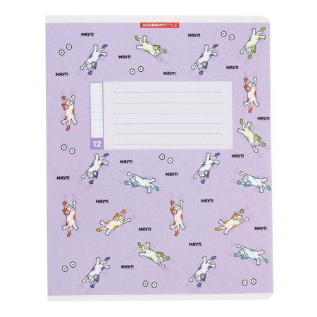Notebook 12 sheets in the Cotopa Cera, cover Cross Cardboard, VD-LK, Block 60 g/m2, 5 types, mix-2