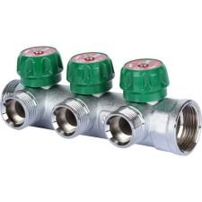 Коллектор регулирующий STOUT SMB-6850-013403, 1", 3 выхода, 3/4", плоское уплотнение