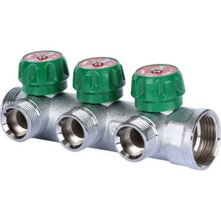 Collector regulator Stout SMB-6850-013403, 1 ", 3 exits, 3/4", flat seal