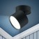 Lamp 1x12W GX53 8.2x8x8x8 cm, black