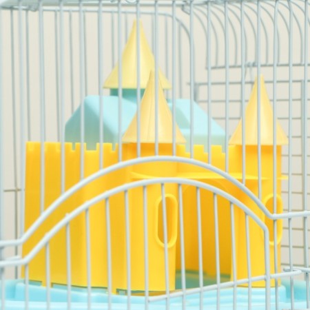 A cage for rodents "Pigger", equipped with a lock, 27 x 21 x 31 cm, blue-3