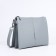 Bag Cross-Bodi with a zipper, 2 external pockets, the color of a gray-blue