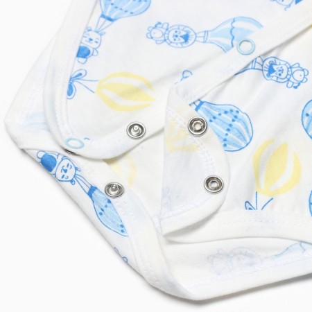 Body with a short sleeve "balloon", blue color, height 62 cm-3