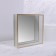 Organizer for storage "Ripples", glass, with a mirror -bottom, 1 section, 20 × 20 × 5 cm, transparent/copper color