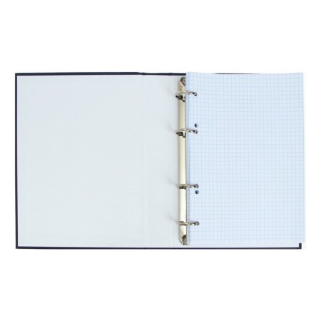 A notebook on 4 rings A5, 160 sheets, in a cage, supernova, hard cover, matte lamination, offset block-1