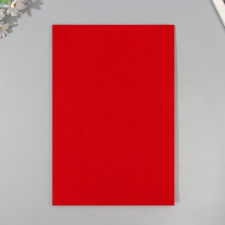 Set of soft felt (5 sheets) 1 mm 20x30 cm, red-2