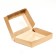 The box is folding, with a window, craft, 28 x 20 x 5 cm, set 10pcs.