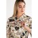 Women's bathrobe Ethel "Gchay" sleeve 3/4, size 46-48, waffle 200g/m2, 100% cotton