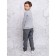 Turtleneck for a boy Batik, height 146 cm, color gray melange