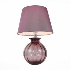 ST LUCE bedside lamp. SL968.604.01. Ampolla. 1x60 W, E27, 35x35x54 cm, chromium color, purple