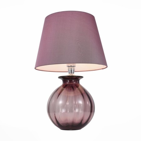 ST LUCE bedside lamp. SL968.604.01. Ampolla. 1x60 W, E27, 35x35x54 cm, chromium color, purple