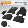Textile mats Autoflex Business Nissan X-Trail LL 2007-2015, 6 parts, graphite