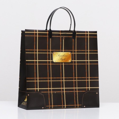 Black-gold cage package, soft plastic, 30 x 30 cm, 120 μm-2