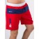 Male ISee shorts, size 54, red color, blue