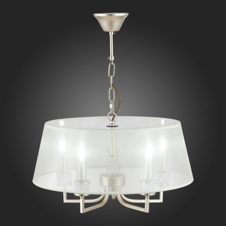 Suspended EVOLUCE lamp. Sle107513-05. Manila. 5x40 watts, E14, 50x50x70 cm, golden color-2