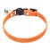 Soft cat collar with a tambourine, 30 x 1 cm, textiles, orange