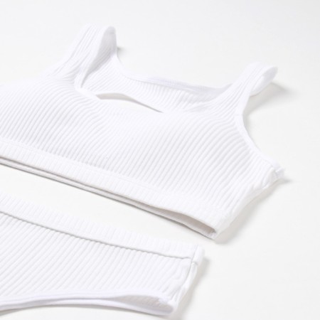 Female set (top, panties) color white, size 46-48-1
