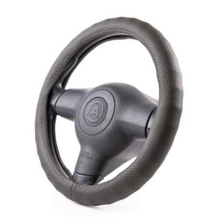 Autoprofi steering wheel, eco-leather steering, 9 cm girth, black, size m, 37-39 cm-1