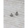 Birus with a button, with embossing, “flower”, 8 × 1.5 cm, set 10 pcs, gray