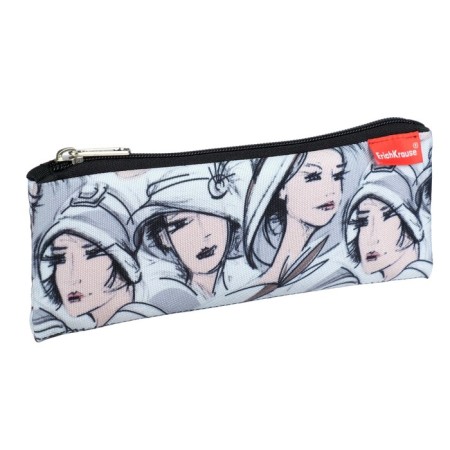 Penal is soft, 1 compartment, flat, 90 x 220 mm, Erich Krause, Color Sketch, Gray, 52473