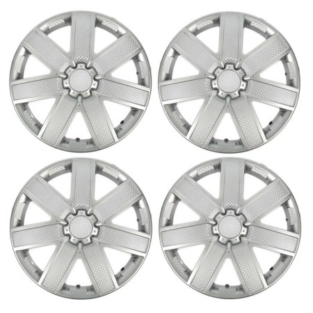 Wheel caps R13 "Galaxi", silver carbonate, set 4 pcs.