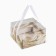 Box for flowers with a mold liner and PVC “for you”, 23.5 x 23.5 x 15 cm