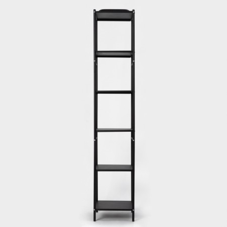 Six -haired floor rack 29 × 29 × 158.5 cm, black color-1
