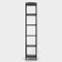 Six -haired floor rack 29 × 29 × 158.5 cm, black color