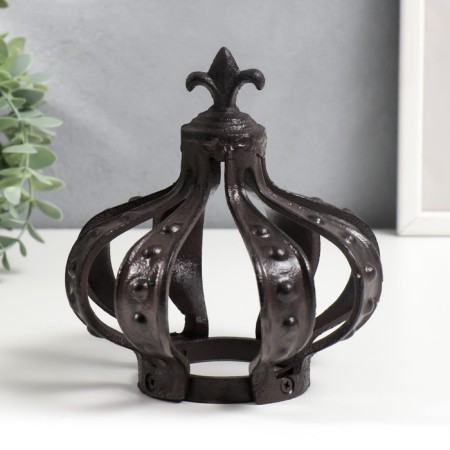 Cast iron candle for 1 candle "Crown" 16x13x13 cm-1