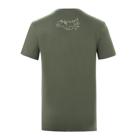 Men's T-shirt Minaku "Map", Khaki Color, Rr. 50-5