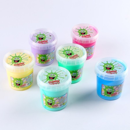 Slime "Zepfirka", container 120 g, mix (mint, apple, cake, gum, lemon, ice cream)-3