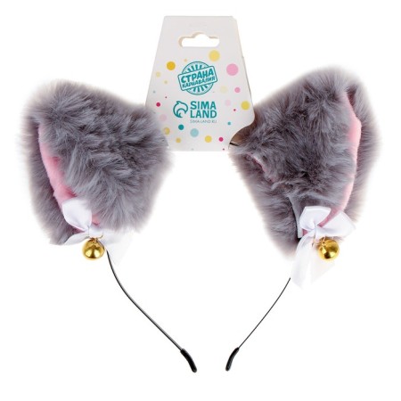 Carnival rim "anime ears", color gray color-1