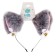 Carnival rim "anime ears", color gray color