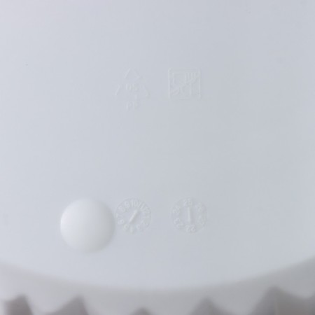 Kashpo for flowers with an insert “wave”, 8 l, d = 25 cm, h = 21.5 cm, white color-4