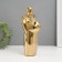 Ceramics candlestick for 1 candle "Angel" d = 3.5 cm gold 14x9.5x25 cm