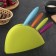A set of kitchen knives on a stand, blade: 15 cm, 11.5 cm, 11 cm, 8 cm, on a stand, color mix