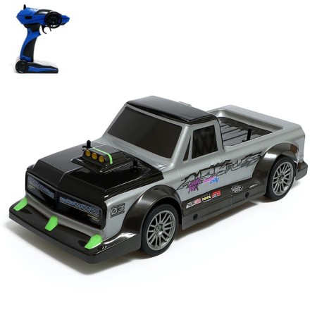 Radio controlled machine "drift", with a battery, color gray color