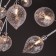 Boccio chandelier, 36x3W G4, silver color