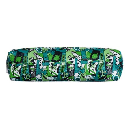 School Penal on the zipper Calligrata "Comic", Green-1