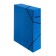 Archive folder on gum Calligrata, microhofrocard, 75 mm, up to 700 l, blue