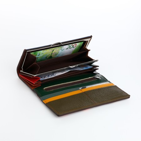 Women's wallet on magnets, colorful color-3