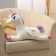 Soft toy "Unicorn", 60 cm, white color