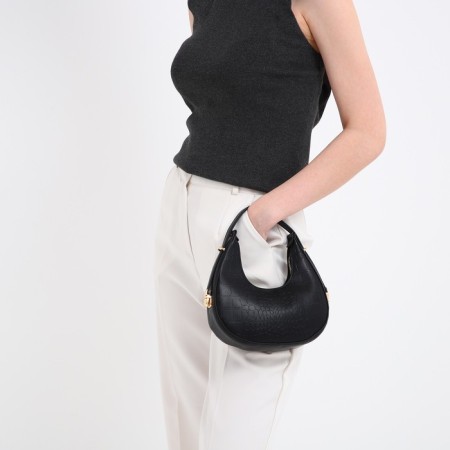 Women's bag over the shoulder, black color 21*21.5*6 cm-1