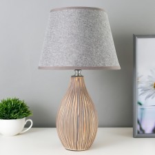 Bulbed lamp 16505/1 E14 40W gray 22x22x38 cm Risalux