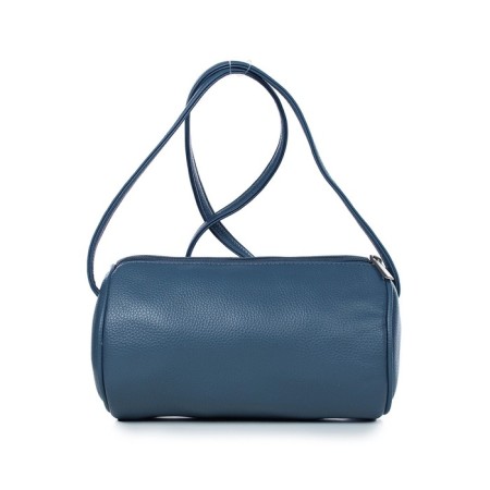 Bag Cross-Bodi with a zipper, blue color-1
