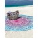 Pareo and beach rug "Classic Flower Pattern", d = 150 cm
