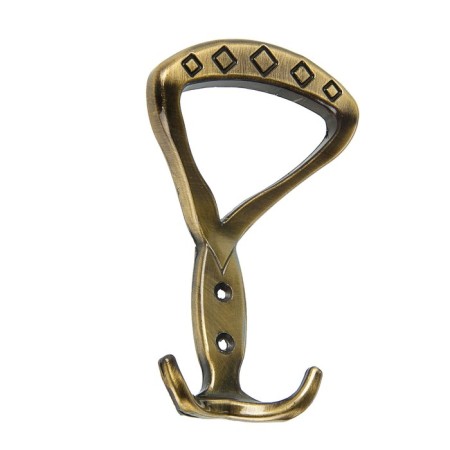 Hook furniture tundra TKT008, three -rod, bronze