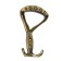 Hook furniture tundra TKT008, three -rod, bronze