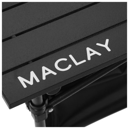 Tourist Maclay table, 70x70x70 cm, with an organizer, black color-7